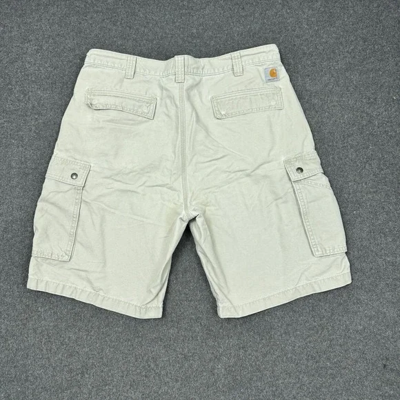 Carhartt Cargo Shorts 38 Relaxed Fit Khaki Work Utility Casual - Picture 7 of 8